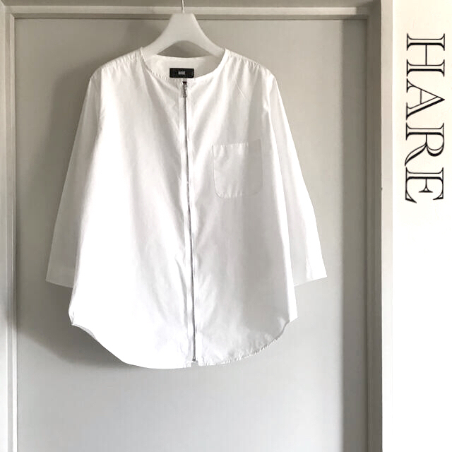 HARE(ハレ)のご専用 HARE ハレ ジップアップ八分袖シャツジャンパー レディースのトップス(シャツ/ブラウス(長袖/七分))の商品写真