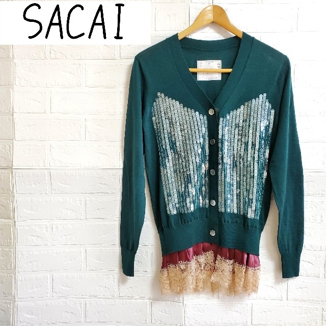 美品 SACAI レース レイヤード JAPAN 秋冬 トレンドカラー - トップス 美品 SACAI レース レイヤード JAPAN 秋冬 トレンドカラー - トップス