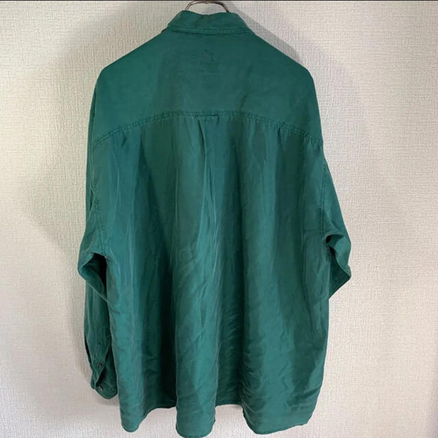 【古着】オーバーシルエット/ヴィンテージシャツ/シルク100％ メンズのトップス(シャツ)の商品写真