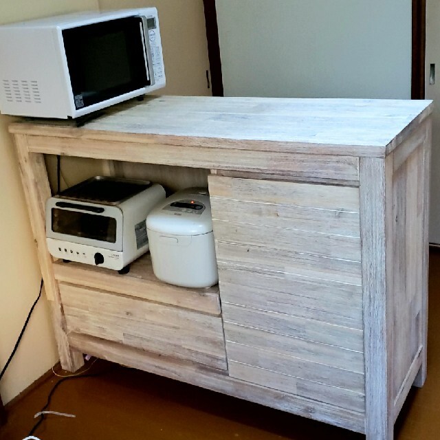 unico MANOA(マノア)キッチンカウンター オープン W1200 - キッチン収納