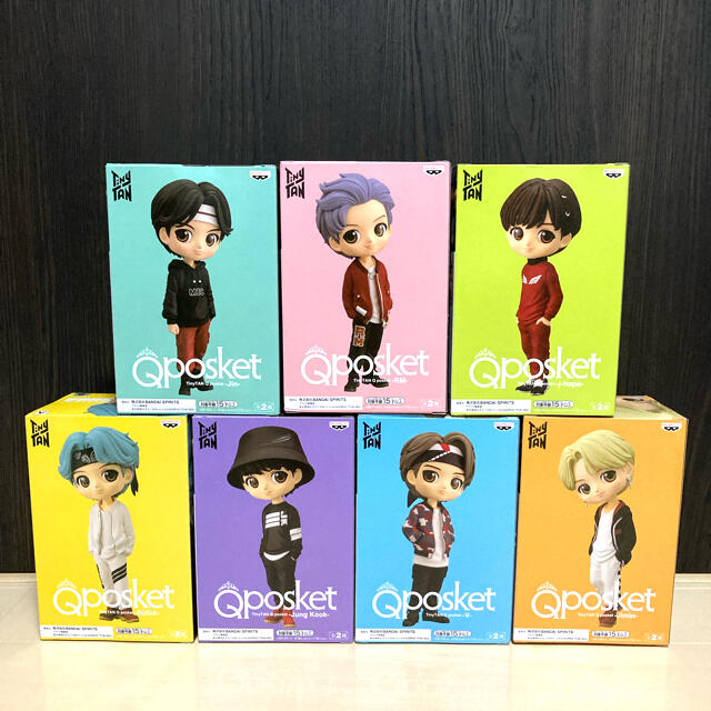 TinyTAN Qposket フィギュア Aカラー 7種セット