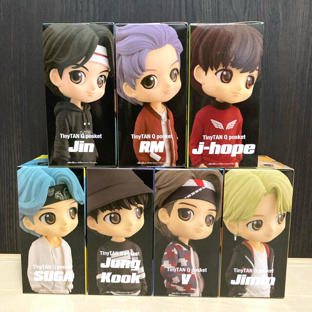 BTS Tiny TAN Qposket フィギュア Aカラー 全7種セットの通販 by ...