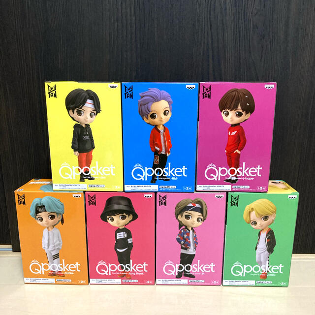 BTS Tiny TAN Qposket フィギュア Bカラー 全7種セット ハンドメイドのおもちゃ(フィギュア)の商品写真