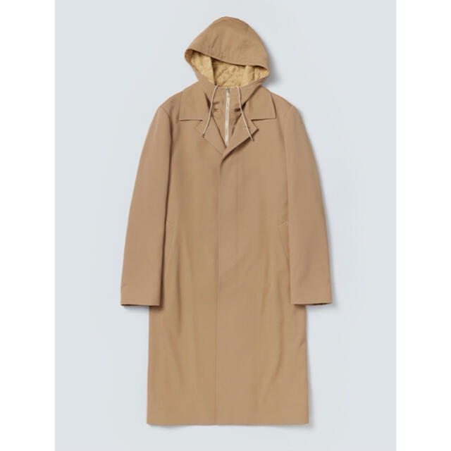 LIGHT WOOL MAX GABARDINE HOODEDLINERCOAT