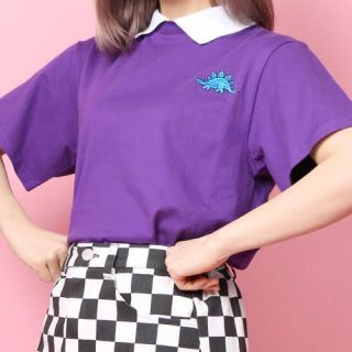 ダブルシー(wc)のWC ザウルス　襟付きTシャツ パープル / FREE (Tシャツ(半袖/袖なし))