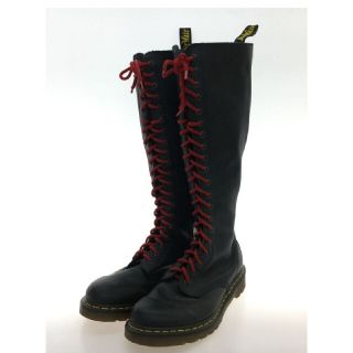 ドクターマーチン(Dr.Martens)のドクターマーチン20ホールサイドロゴファスナー付きブーツブラックUK6.5(ブーツ)