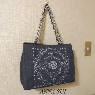 アナスイ(ANNA SUI)のANNA SUIアナスイ♡スタッズラメチェーンハンドバッグ(ハンドバッグ)