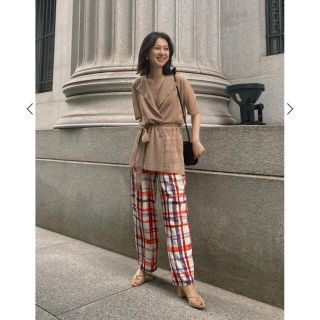 アメリヴィンテージ(Ameri VINTAGE)のameri vintage/ HAND CHECK LOOSE PANTS(カジュアルパンツ)