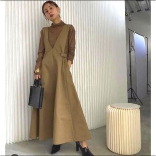 アメリヴィンテージ(Ameri VINTAGE)のAmeri × universal overall / JUMPER SKIRT(ロングワンピース/マキシワンピース)