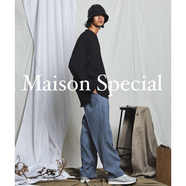 【美品】Maison Special スタプレ1タックイージーストレートパンツ