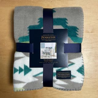 ペンドルトン(PENDLETON)の【新品・送料込み】ペンドルトン ジャガード大判サイズひざ掛け 灰×碧(その他)