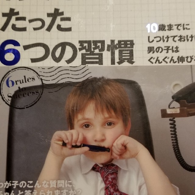 学研(ガッケン)の稼ぐ男に育てる、たった６つの習慣 １０歳までにしつけておけば男の子はぐんぐん伸び エンタメ/ホビーの雑誌(結婚/出産/子育て)の商品写真