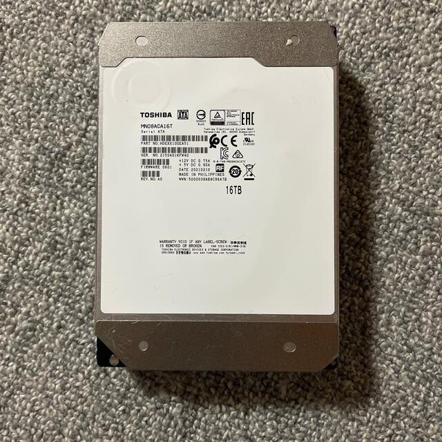 高い品質 東芝 - TOSHIBA 16TB HDD NAS向け 3台セット なにかなさん