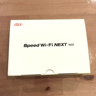 ファーウェイ(HUAWEI)のWIMAX2+ Speed Wi-Fi NEXT W05 ブラック×ライム(PC周辺機器)