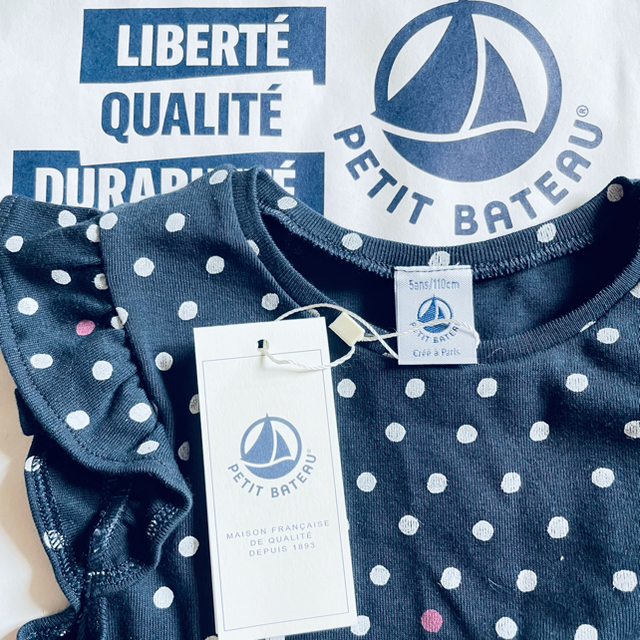 PETIT BATEAU(プチバトー)のar09様専用　プチバトー　２着 キッズ/ベビー/マタニティのキッズ服女の子用(90cm~)(ワンピース)の商品写真