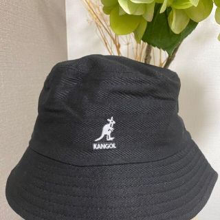 カンゴール(KANGOL)の新品未使用品KANGOLカンゴールバケットハットコットンブラックMサイズ(ハット)