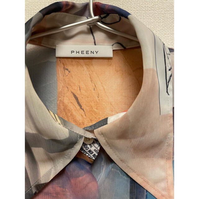 PHEENY - 本日終了 pheeny フィーニー プリント シフォンシャツ 20fwの PHEENY - 本日終了 pheeny フィーニー プリント シフォンシャツ 20fwの