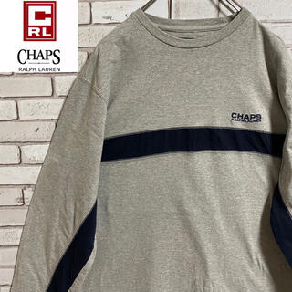 チャップス(CHAPS)の90s 古着 チャップス ラルフローレン  刺繍ロゴ ロンT ビッグシルエット(Tシャツ/カットソー(七分/長袖))