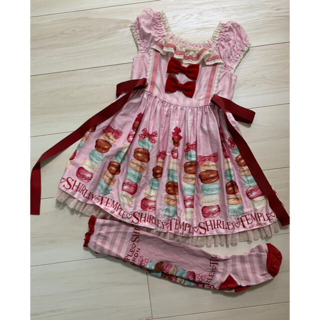 Shirley Temple(シャーリーテンプル)のマカロンpt 100 キッズ/ベビー/マタニティのキッズ服女の子用(90cm~)(ワンピース)の商品写真