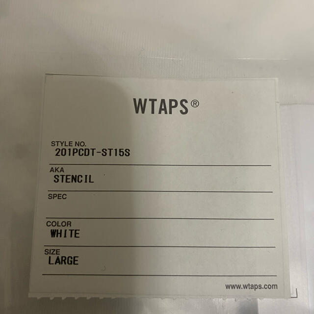 W)taps(ダブルタップス)のWTAPS STENCIL TEE WHITE  L メンズのトップス(Tシャツ/カットソー(半袖/袖なし))の商品写真