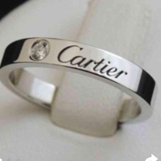 カルティエ(Cartier)の半額 カルティエ ダイヤ入 マリッジリング 結婚指輪 8号 定価210000円(リング(指輪))