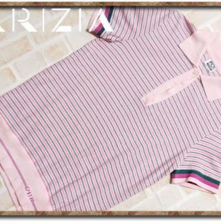 クリツィア(KRIZIA)のクリッツィア　マルチボーダーカットポロシャツ　ピンク(ポロシャツ)