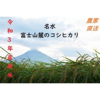 新米　令和3年　富士山コシヒカリ　単一原料米　農家直送 10kg(米/穀物)