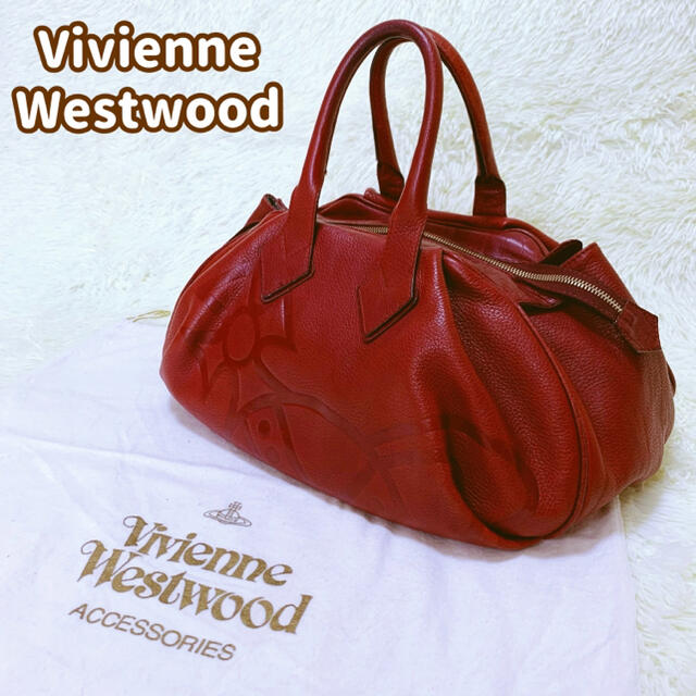 バッグVivienne Westwood ハンドバッグ 型押し オーブ 保存袋付き