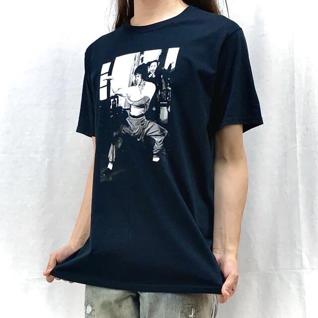 【ジャッキーチェン】新品 カンフー アクション 香港映画 酔拳 黒 Tシャツ