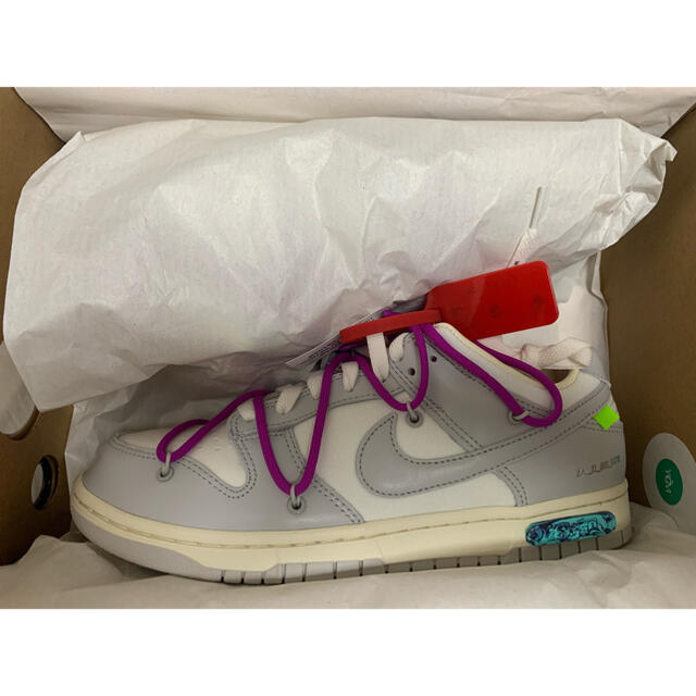 メンズ27.5cm Nike × off-white DUNK LOW lot 45