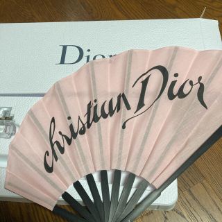 クリスチャンディオール(Christian Dior)の非売品クリスチャンディオール扇子ノベルティ(ノベルティグッズ)