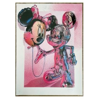 ディズニー(Disney)のFANAKAPAN ミッキー　ミニー　シルクスクリーン(版画)