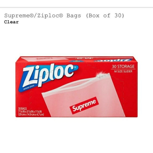 Supreme - supreme 2020ss ziploc ジップロックの通販 by きりんさんの ... 2020SS Supreme®/Ziploc® Bags (Box of 30)