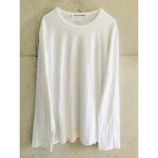 コムデギャルソン(COMME des GARCONS)の【★名作★希少★メンズL！】コムデギャルソン シャツ 白 無地 ロング Tシャツ(Tシャツ/カットソー(七分/長袖))