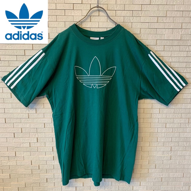 アディダスオリジナルス スリーストライプ トレフォイル刺繍Tシャツ | フリマアプリ ラクマ 【大人気】adidas☆Tシャツ M 刺繍ロゴ トレフォイル刺繍