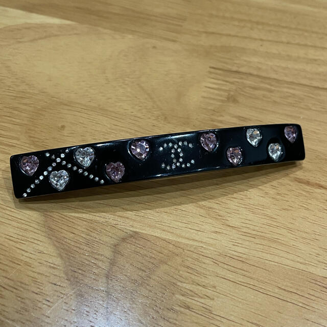 美品!訳有り!【シャネル ココマーク ハート ストーン バレッタ