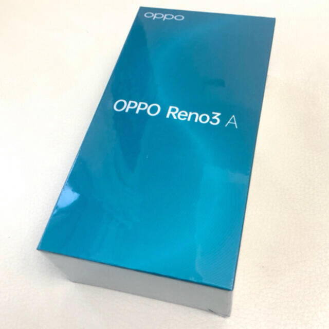 SIMフリー OPPO Reno3 A ホワイト 新品未開封（シュリンク付）スマートフォン/携帯電話