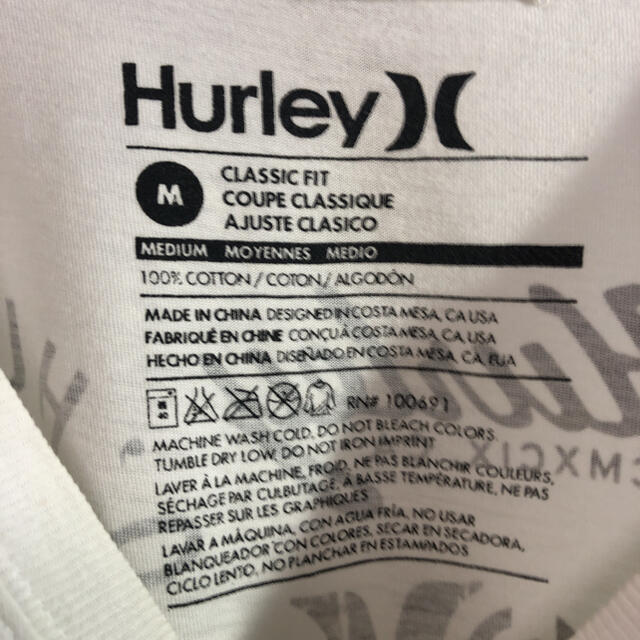 Hurley(ハーレー)のhurley Tシャツ M 品番44300 メンズのトップス(Tシャツ/カットソー(半袖/袖なし))の商品写真