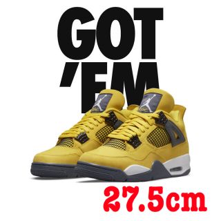 ナイキ(NIKE)のNIKE AIR JORDAN 4 "TOUR YELLOW" 27.5cm(スニーカー)