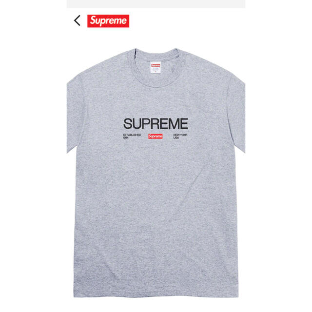Tシャツ/カットソー(半袖/袖なし)supreme Est.1994 Tee size L グレー