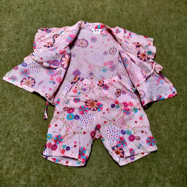 甚平 キッズ/ベビー/マタニティのキッズ服女の子用(90cm~)(甚平/浴衣)の商品写真