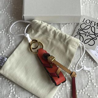 LOEWE バッグチャーム　レザー　革　キーホルダー　ストラップ