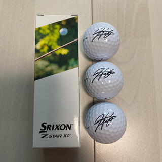 スリクソン(Srixon)の松山英樹　サイン入りボール　スリクソン　Z STAR XV  3個(ゴルフ)
