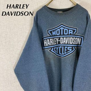 ハーレーダビッドソン(Harley Davidson)のハーレーダビッドソン スウェット トレーナー 両面プリントビッグプリント 裏起毛(スウェット)