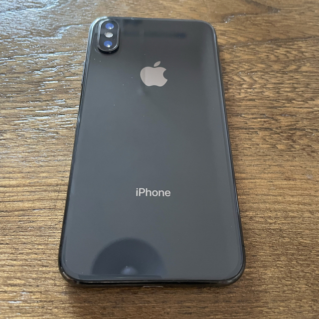 Apple(アップル)のiPhone X Space Gray 64 GB SIMフリー スマホ/家電/カメラのスマートフォン/携帯電話(スマートフォン本体)の商品写真