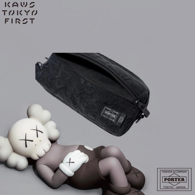 PORTER(ポーター)の【PORTER ポーター 吉田カバン】KAWS カウズ コラボ ポーチ メンズのバッグ(その他)の商品写真