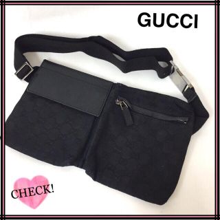 グッチ(Gucci)のGUCCI グッチ GG ウエストポーチ ヒップバッグ 中古 本物(ウエストポーチ)