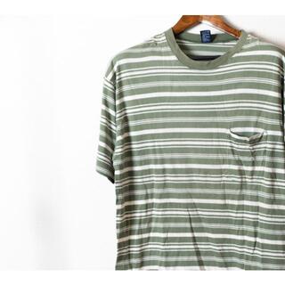 ギャップ(GAP)のaru様専用　GAP ギャップ　Tシャツ　緑ボーダー(Tシャツ/カットソー(半袖/袖なし))