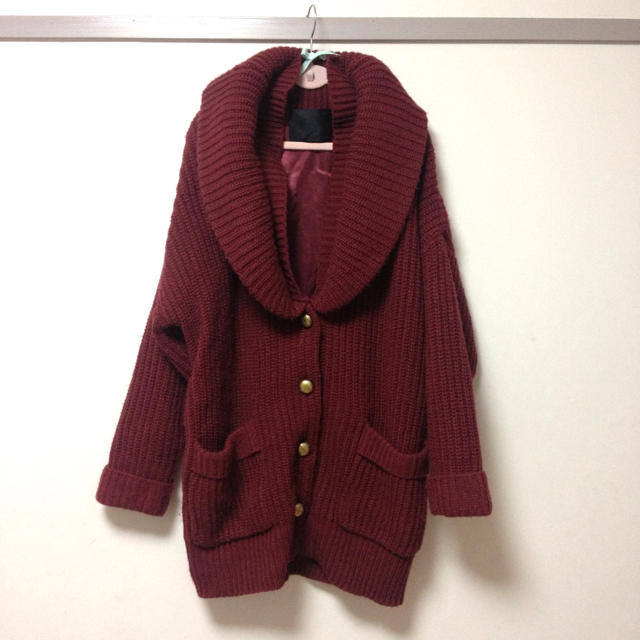 JEANASIS(ジーナシス)のニットコート♡ レディースのジャケット/アウター(ロングコート)の商品写真