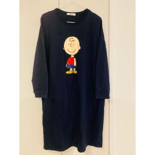 スヌーピー(SNOOPY)のチャーリーブラウン　授乳服(マタニティワンピース)